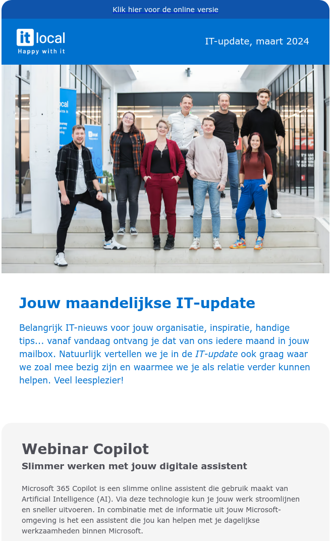 IT Local - nieuwsbrief